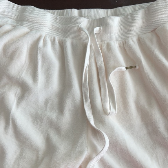 YOUNG FABULOUS & BROKE Velvet Ollie sweat Pant In Solid Cream color size L - Picture 7 of 7
